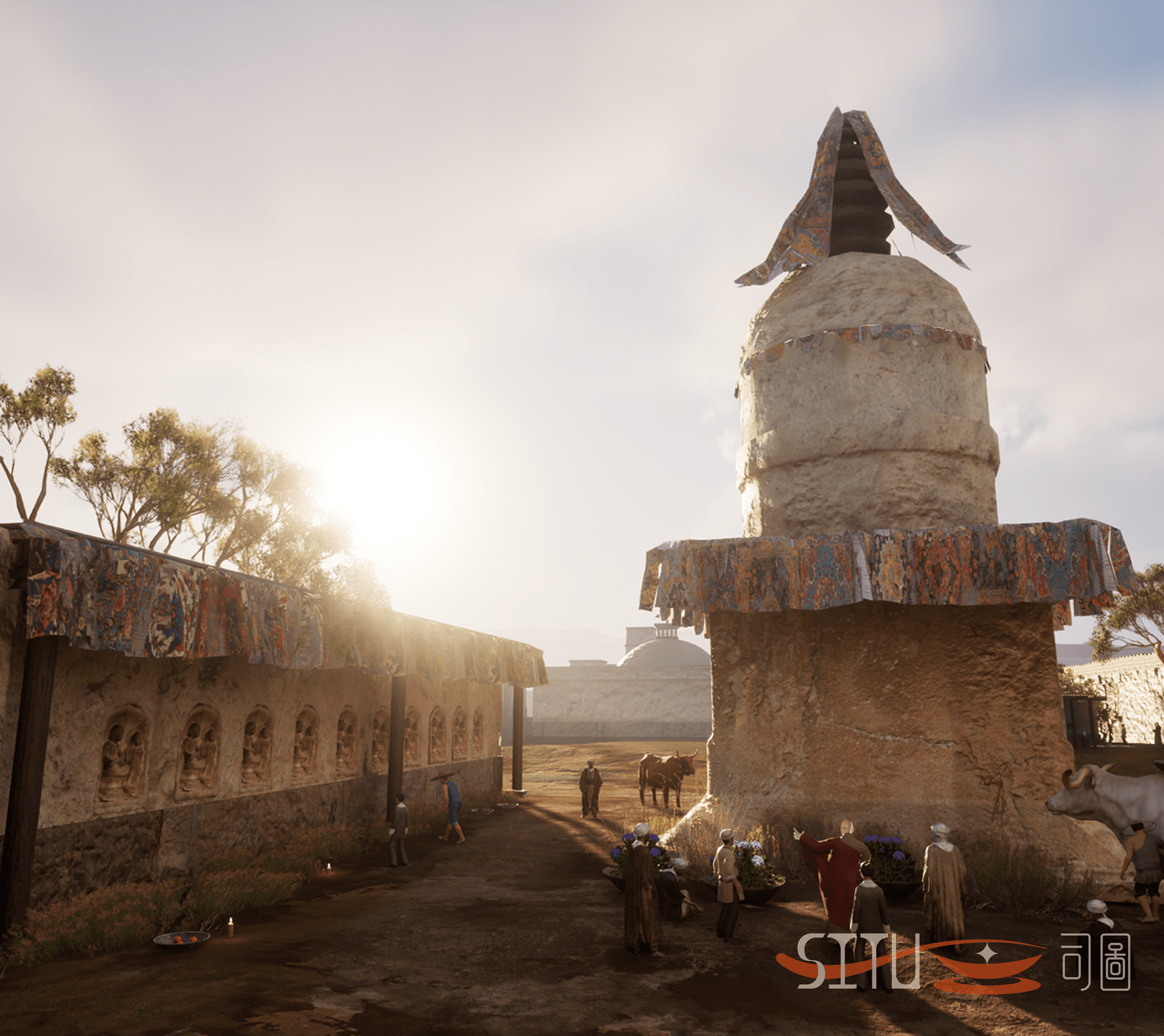 Immersive walkable 3D reconstruction of a Silk Road city